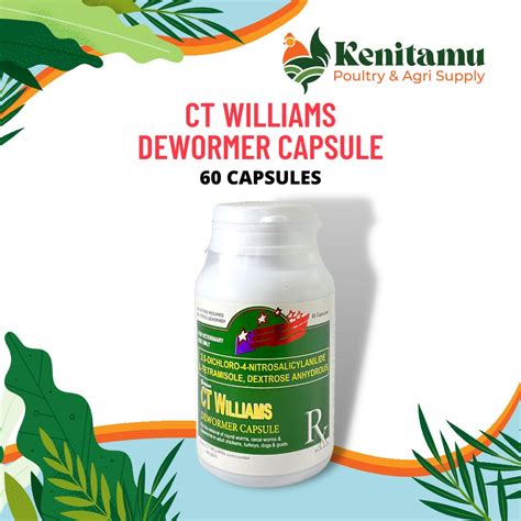 ct williams dewormer price|CT WILLIAMS D.E.W.O.R.M.E.R. (60 Capsules) .